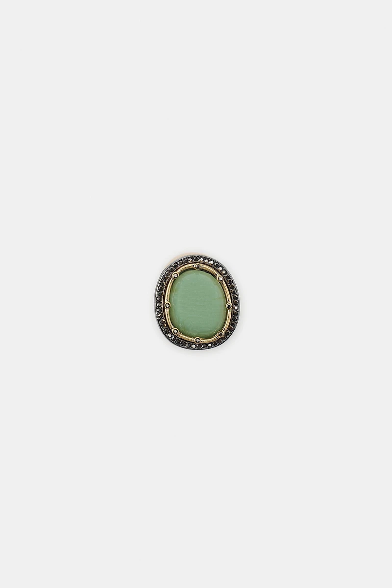 BAGUE PIERRE BRILLANTE