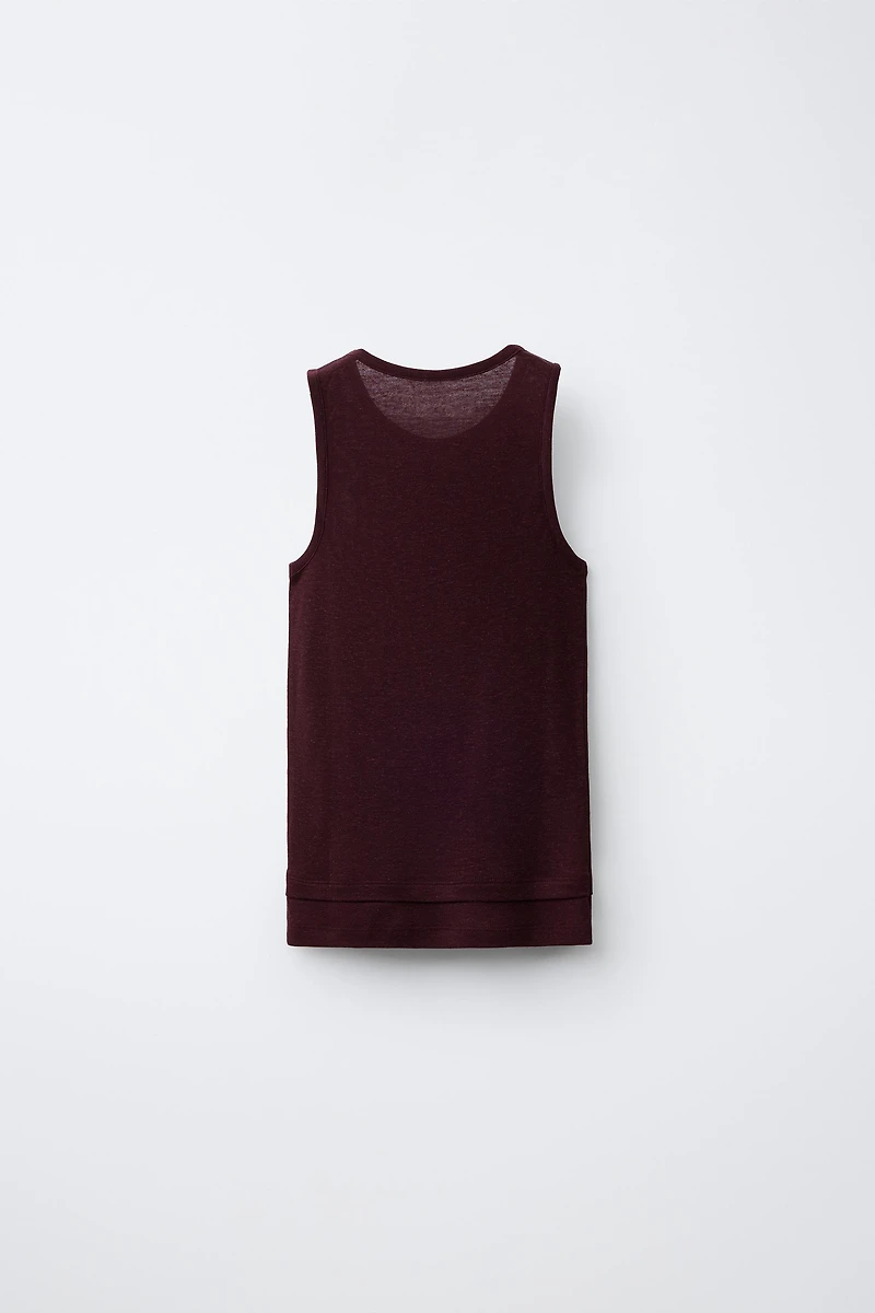 LINEN BLEND T-SHIRT