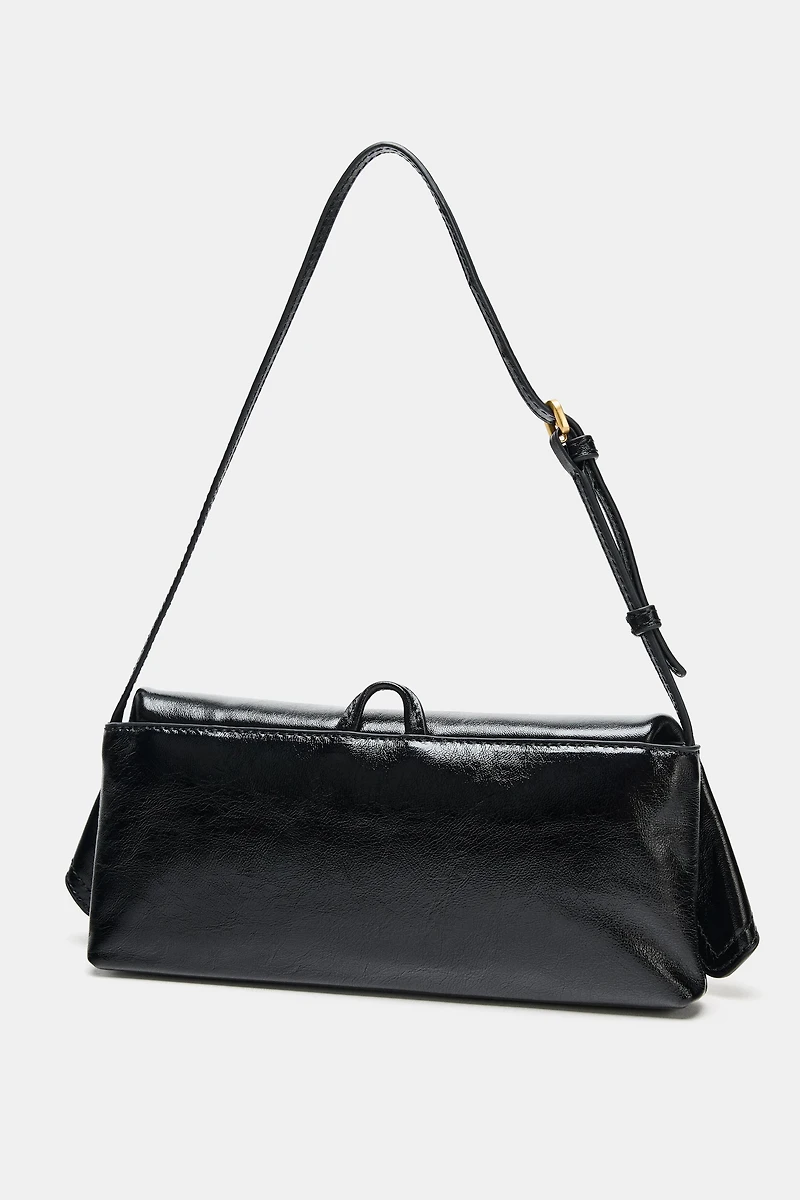 LEATHER FLAP BAG