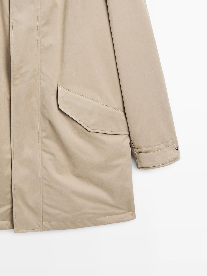 Parka tissu déperlant toucher pêche
