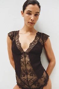 COMBINATION LACE BODYSUIT