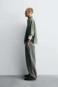 WASHED TEXTURED POLO