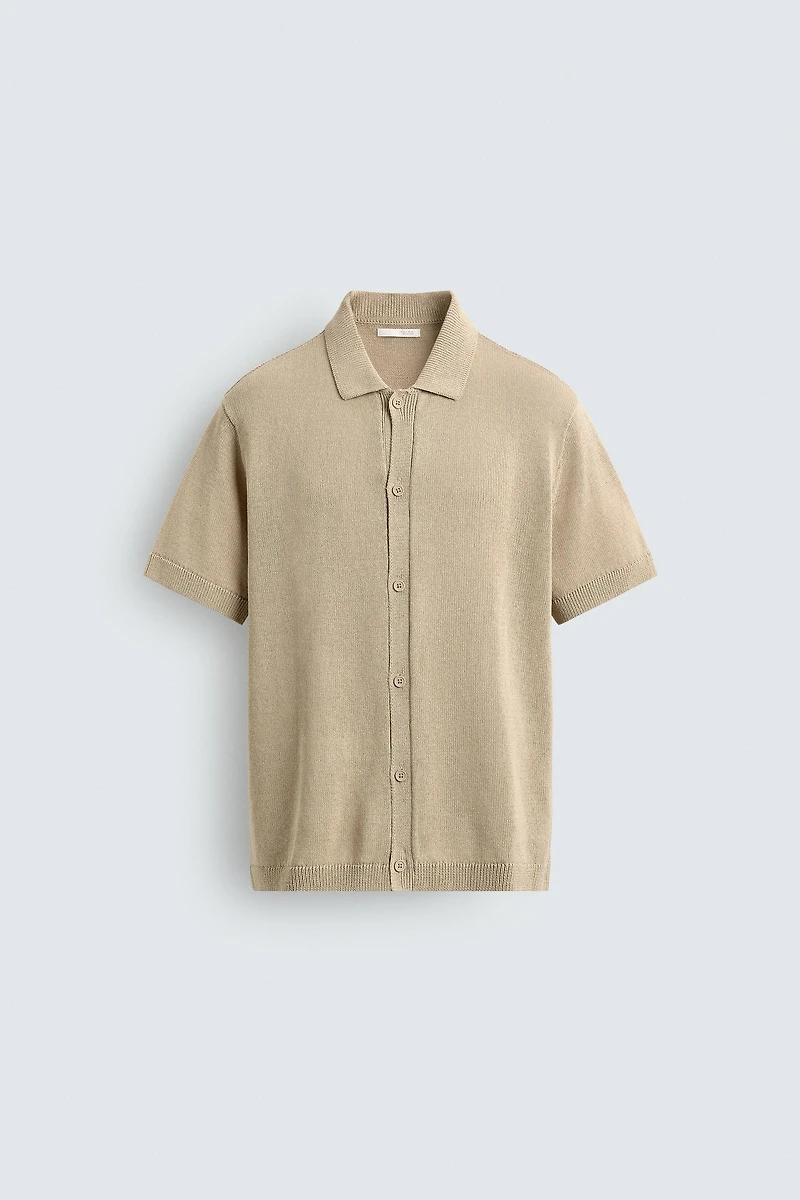 CHEMISE EN MAILLE COUPE DÉCONTRACTÉE