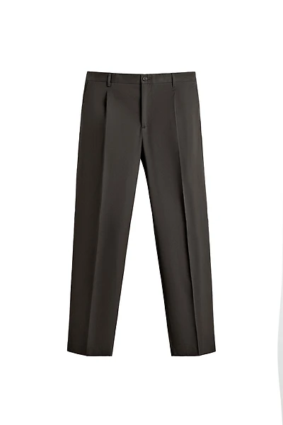 REGULAR FIT COTTON BLEND SUIT PANTS