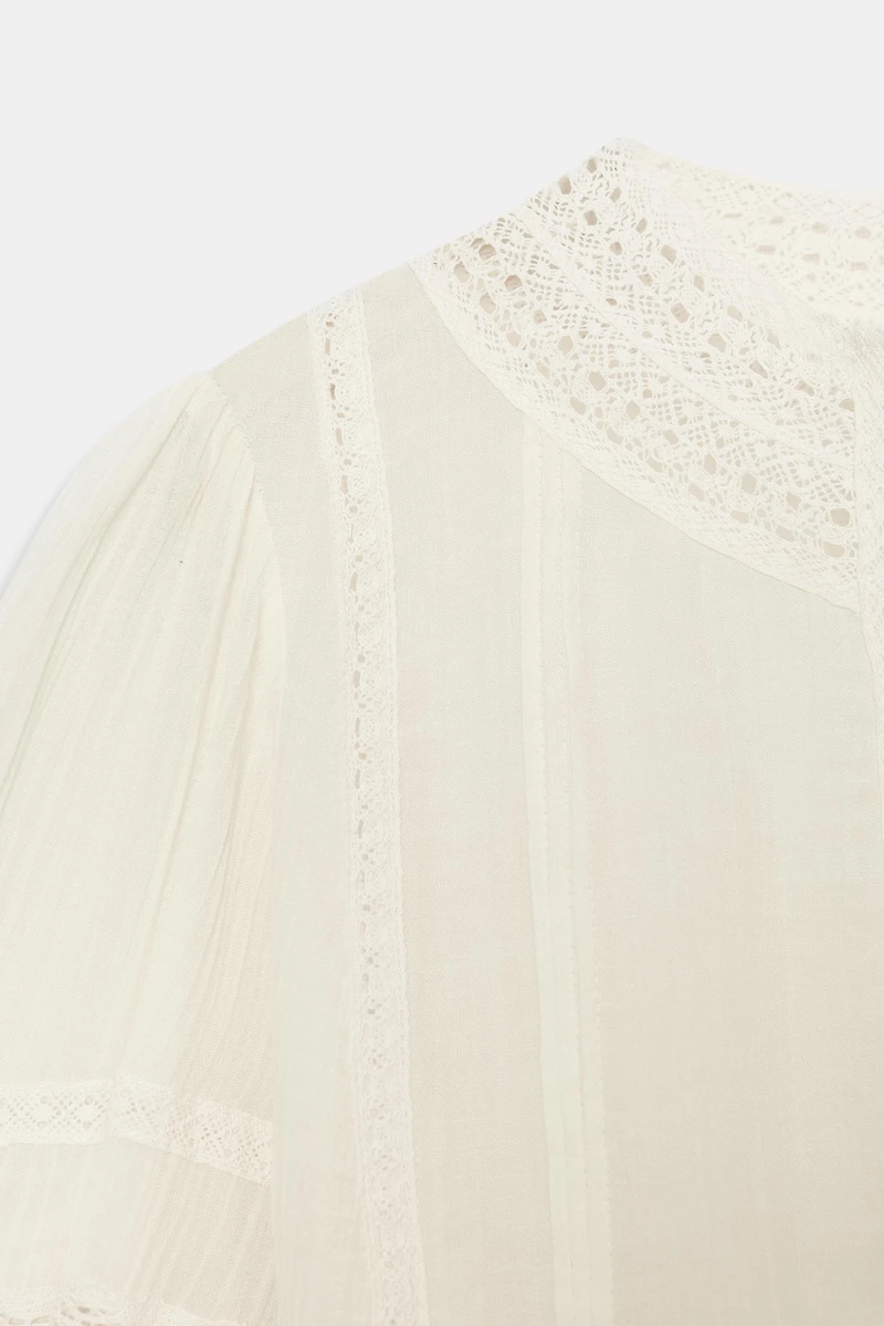 BLOUSE ROMANTIQUE EN DENTELLE ZW COLLECTION