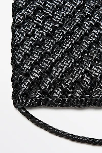 Medium braided nappa leather bag