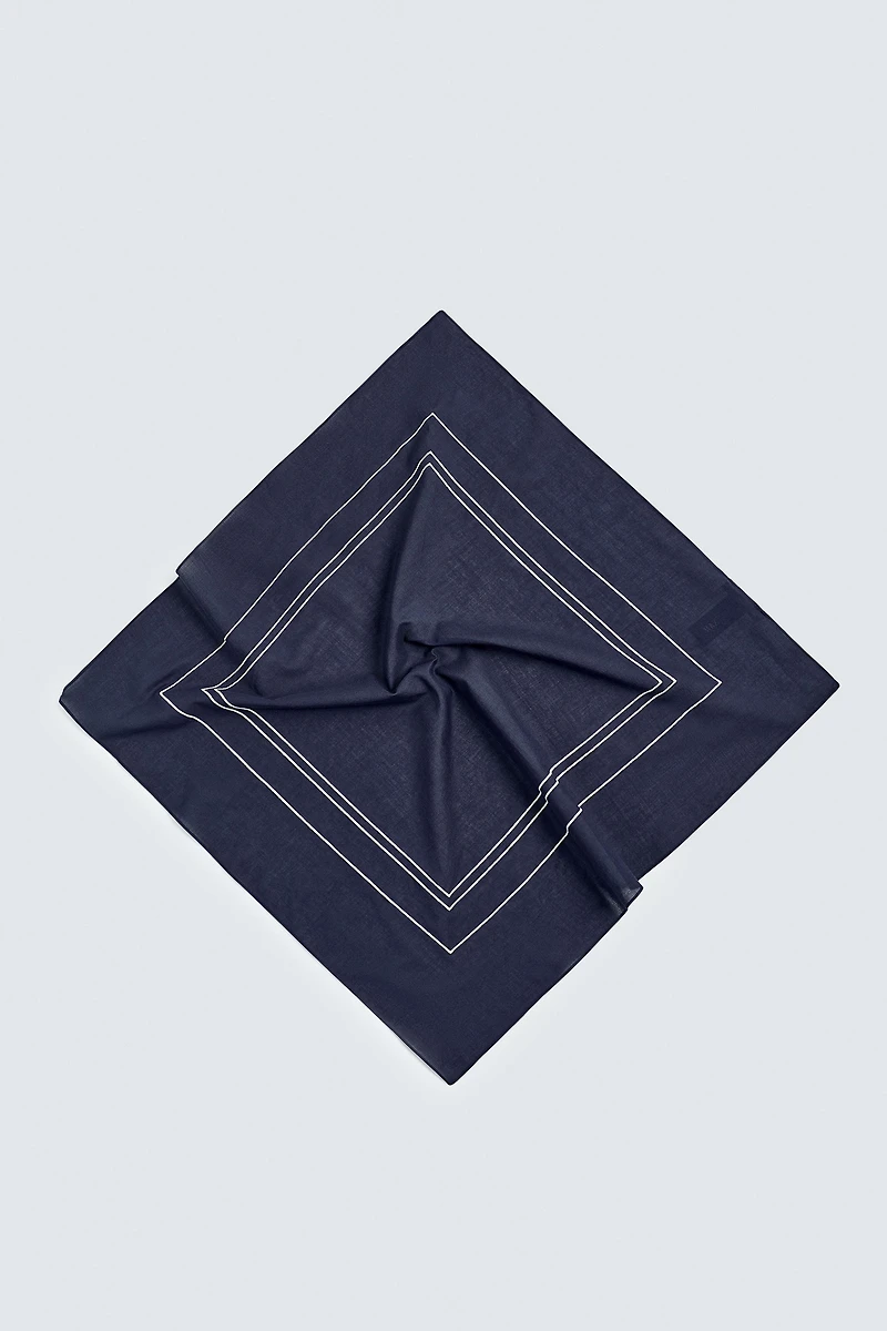 BANDANA BRODERIE CONTRASTE
