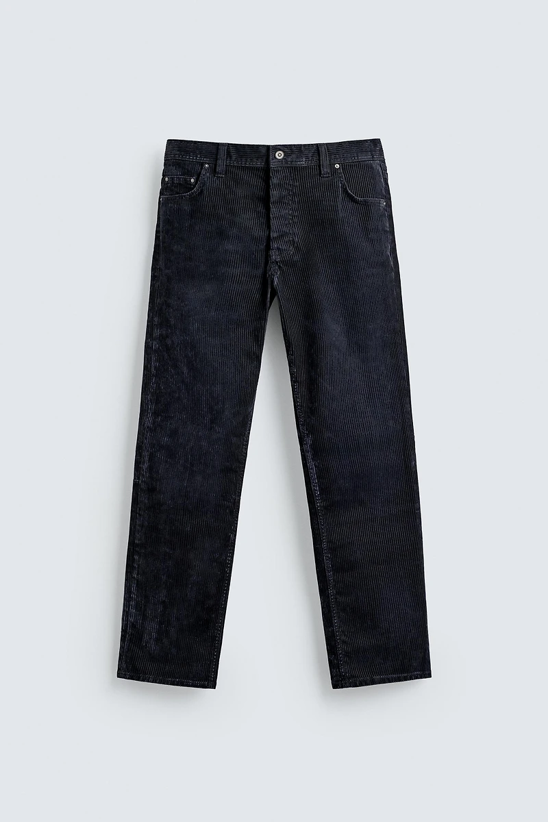 PANTALON EN VELOURS CÔTELÉ STRAIGHT FIT