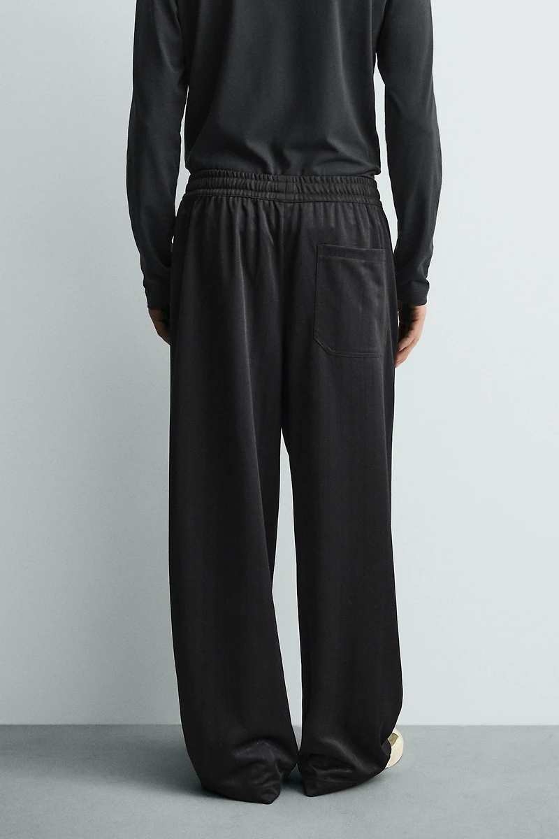 STRIPED JACQUARD JOGGER PANTS