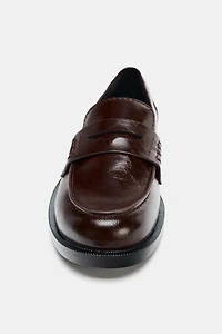 PATENT FINISH PENNY LOAFERS