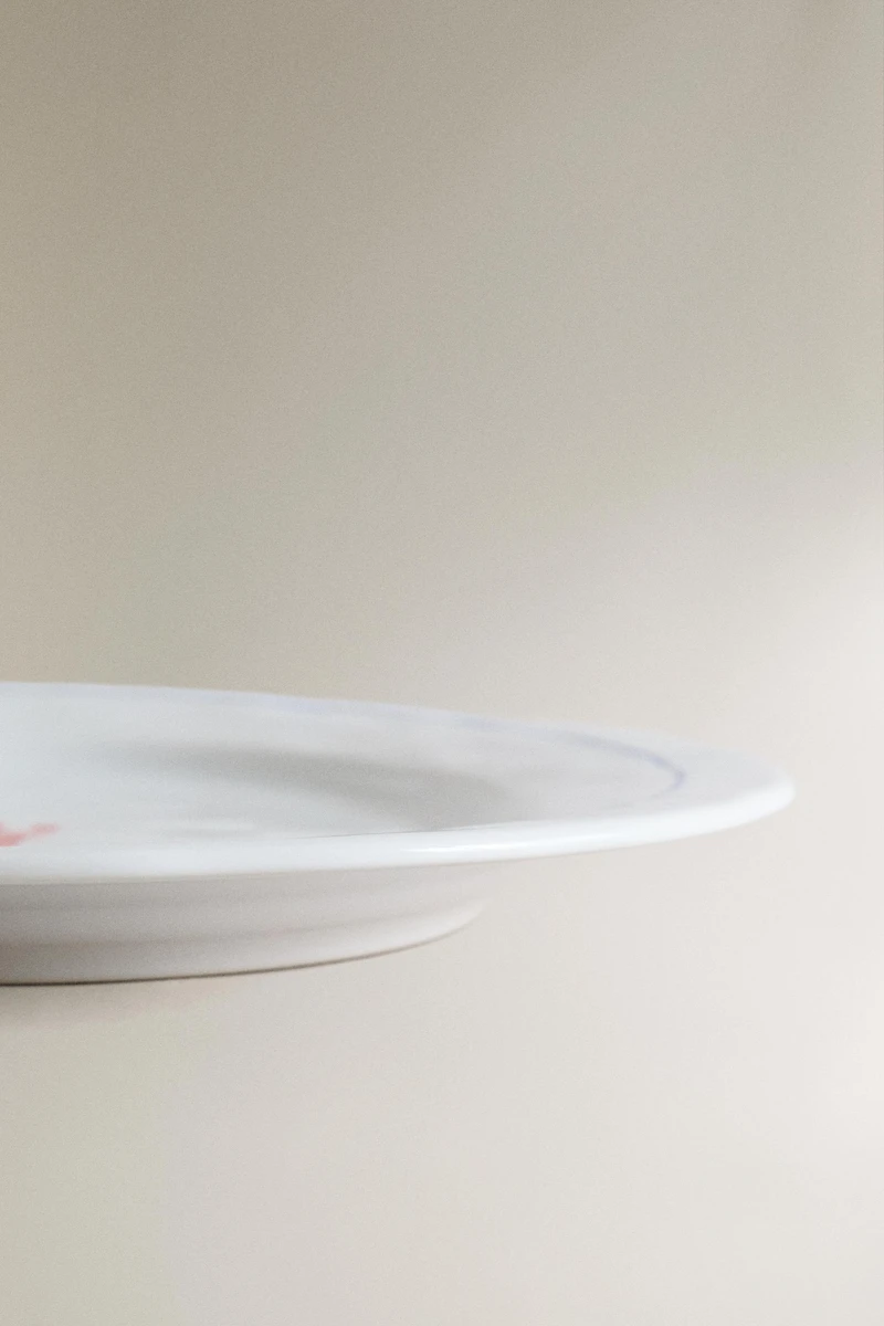 LOBSTER STONEWARE DINNER PLATE