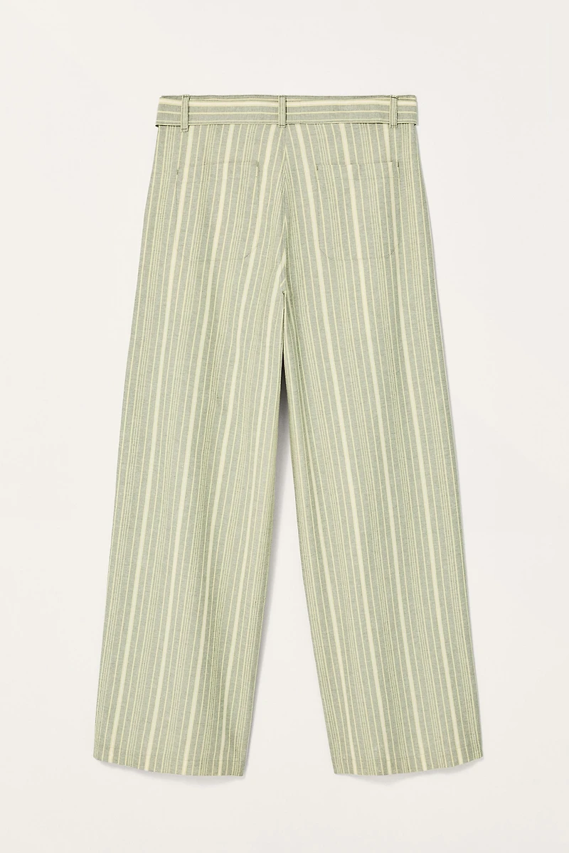LIMITED EDITION STRIPED WIDE FIT PANTS