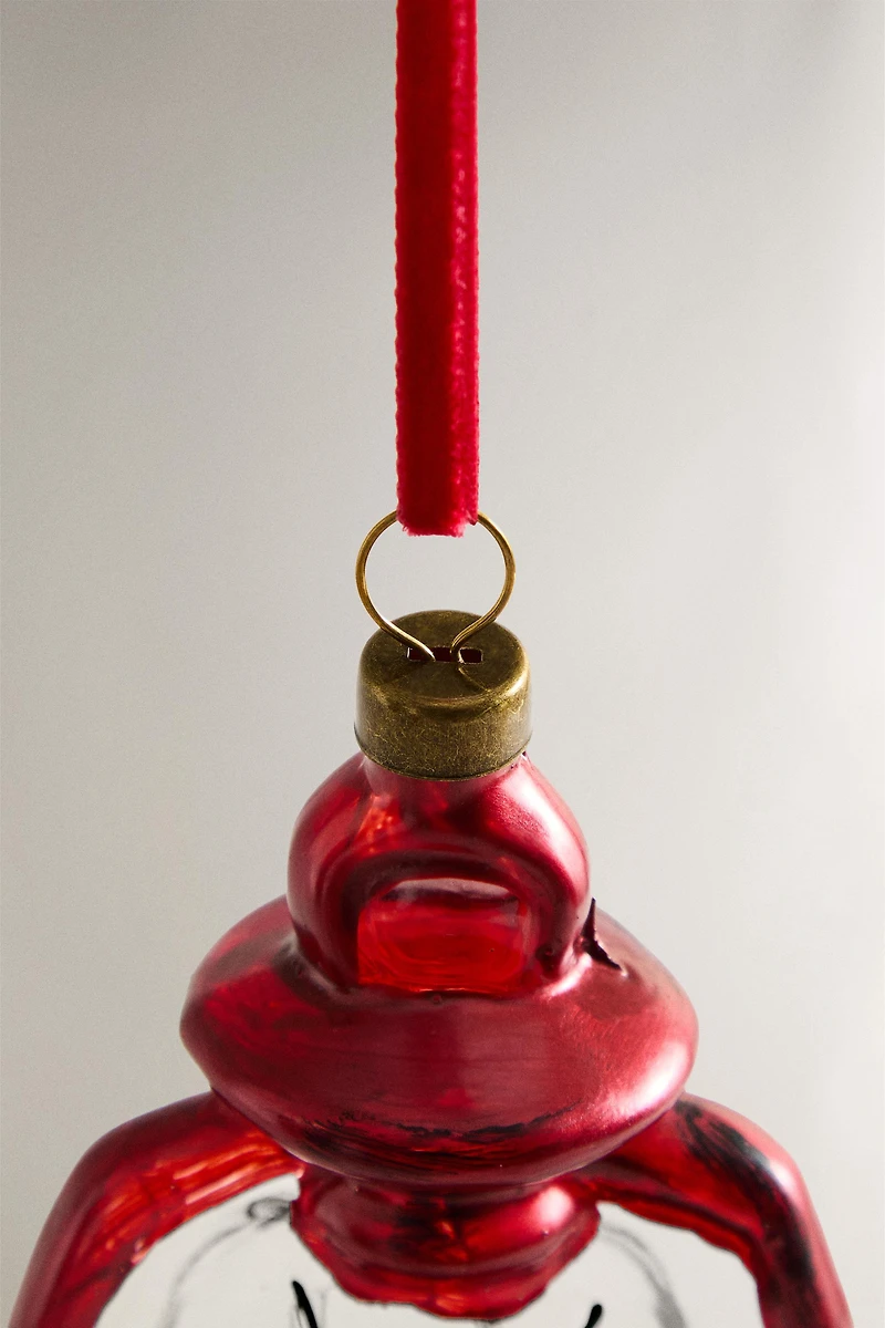 DÉCORATION LANTERNE ROUGE LUMINEUSE NOËL