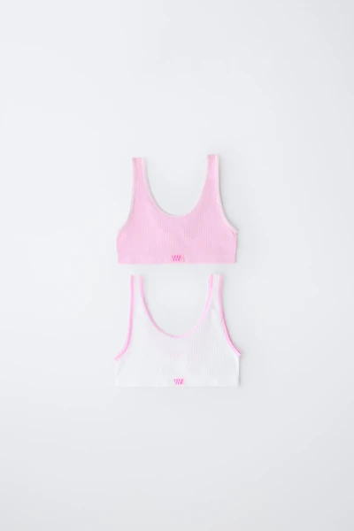8-14 YEARS/ TWO-PACK SEAMLESS TOPS
