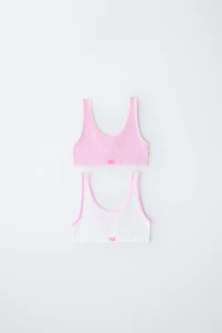 8-14 YEARS/ TWO-PACK SEAMLESS TOPS
