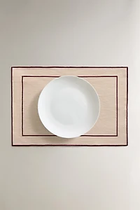 COTTON PLACEMAT WITH BORDER