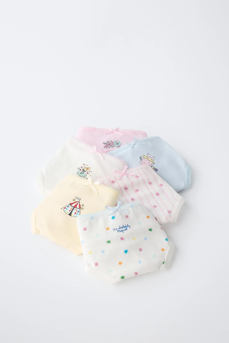 1 1/2-6 ANS/ LOT DE SIX CULOTTES CIRQUE