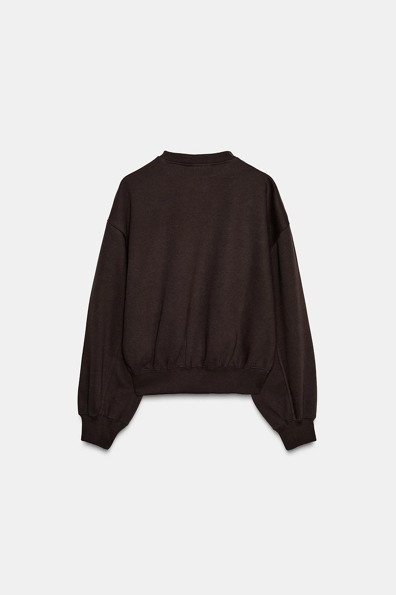BASIC PLUSH SWEATSHIRT