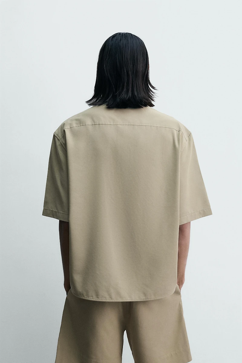 WASHED EFFECT RELAXED FIT SHIRT