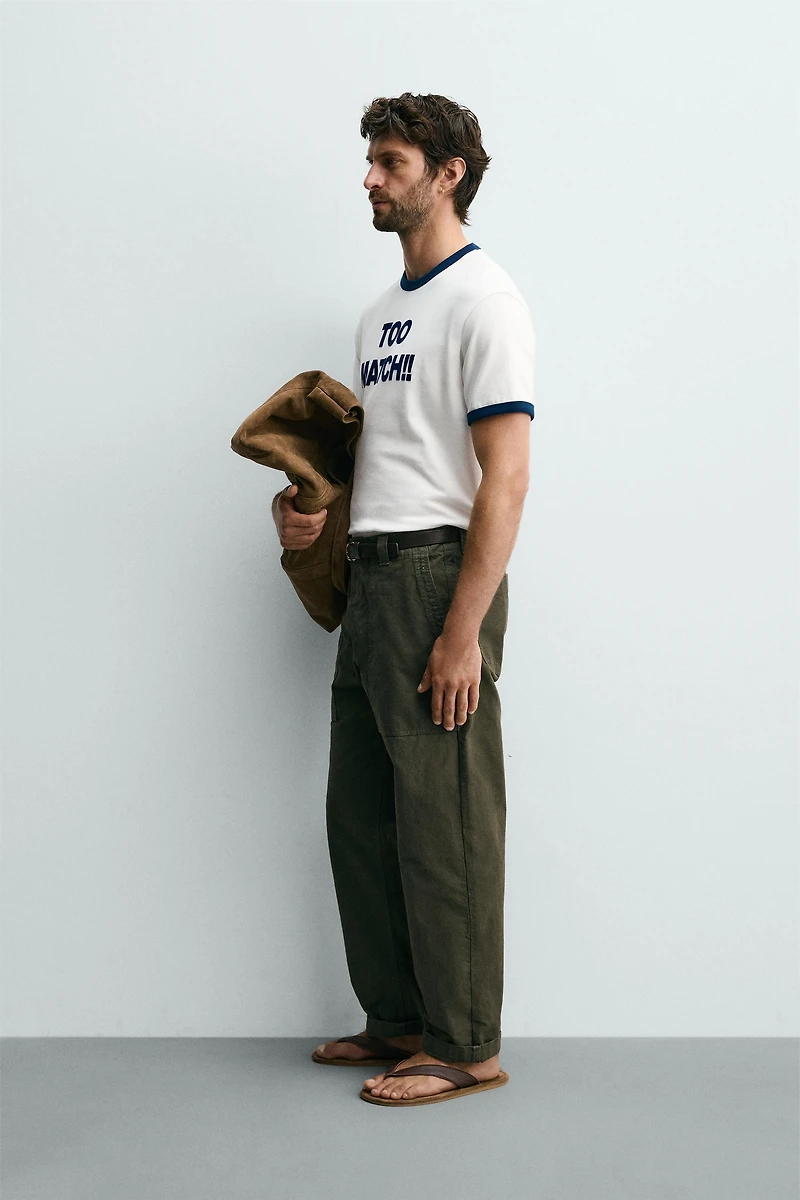 TEXT RINGER T-SHIRT