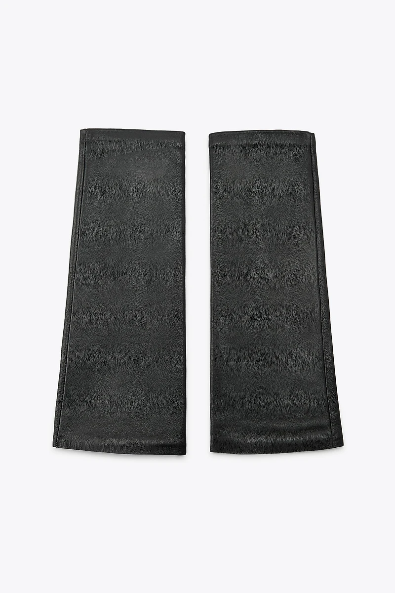 100% LEATHER FINGERLESS GLOVES