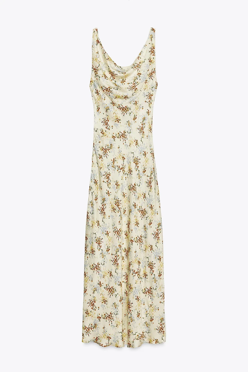 ZW COLLECTION PRINTED SATIN DRESS