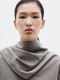 Blouse with tie neck - LIMITED