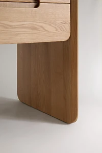 OAK WOOD BEDSIDE TABLE
