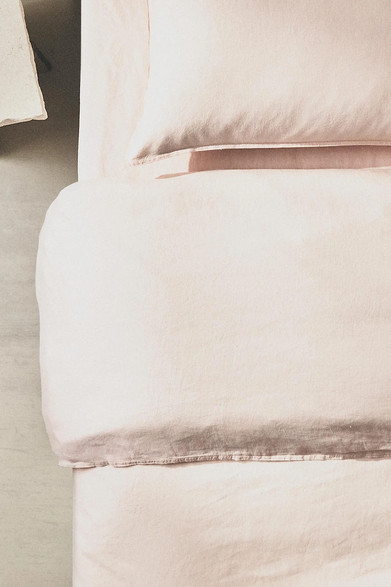 WASHED LINEN DUVET COVER (140 GXM²)