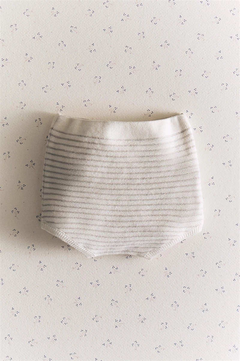 COTTON AND SILK BABY BLOOMERS