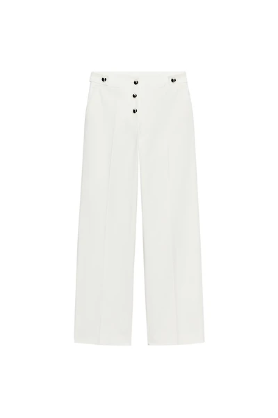 PANTALON À BOUTONS MÉTALLIQUES