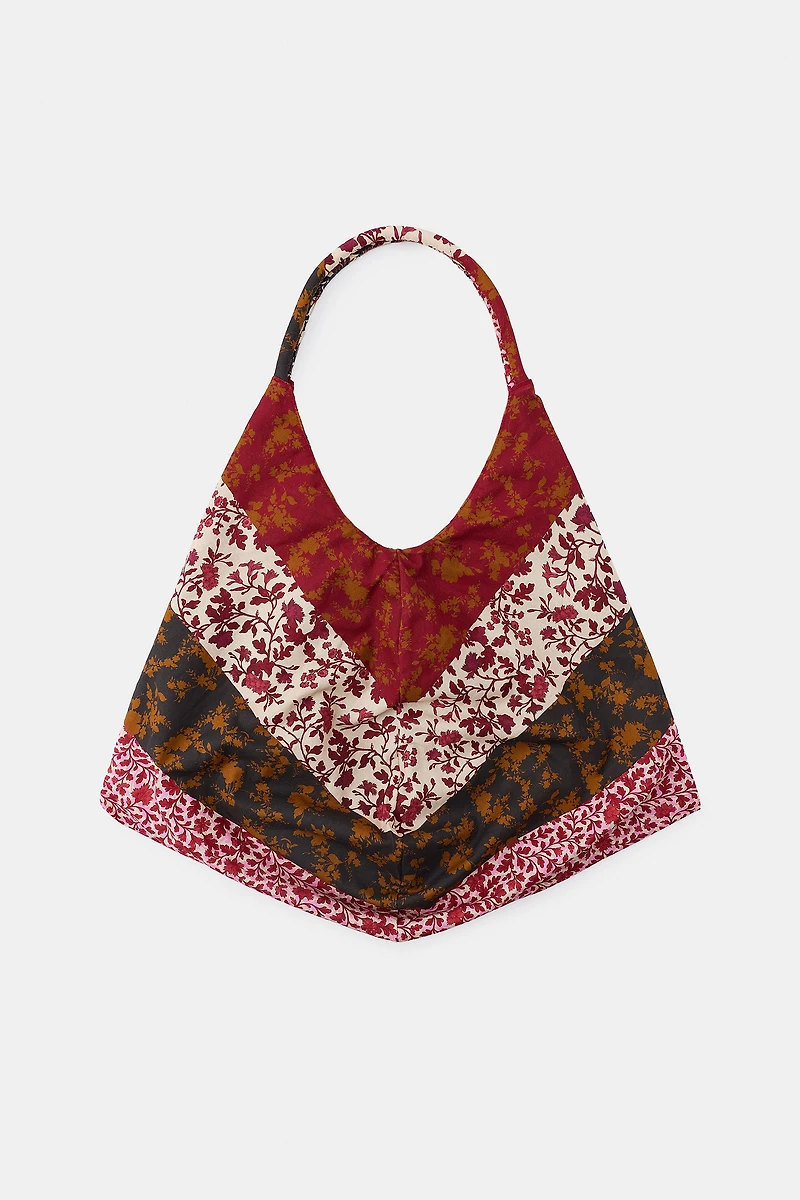MAXI 100% COTTON FLORAL PRINT BAG