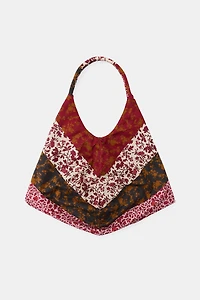 MAXI 100% COTTON FLORAL PRINT BAG
