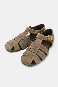 SANDALES STYLE PÊCHEUR EN DAIM