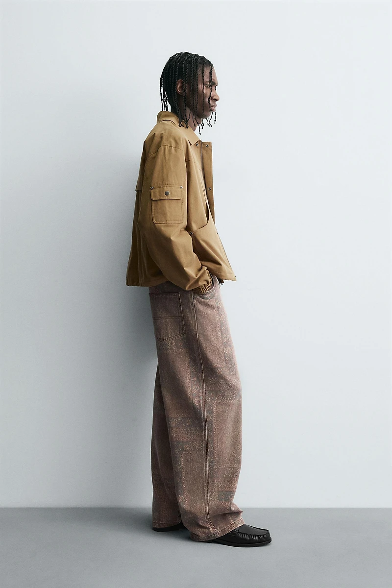 PANTALON BAGGY FIT IMPRIMÉ BANDANA