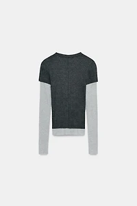 T-SHIRT DOUBLE À MANCHES LONGUES