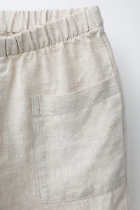 100% LINEN BAGGY PANTS