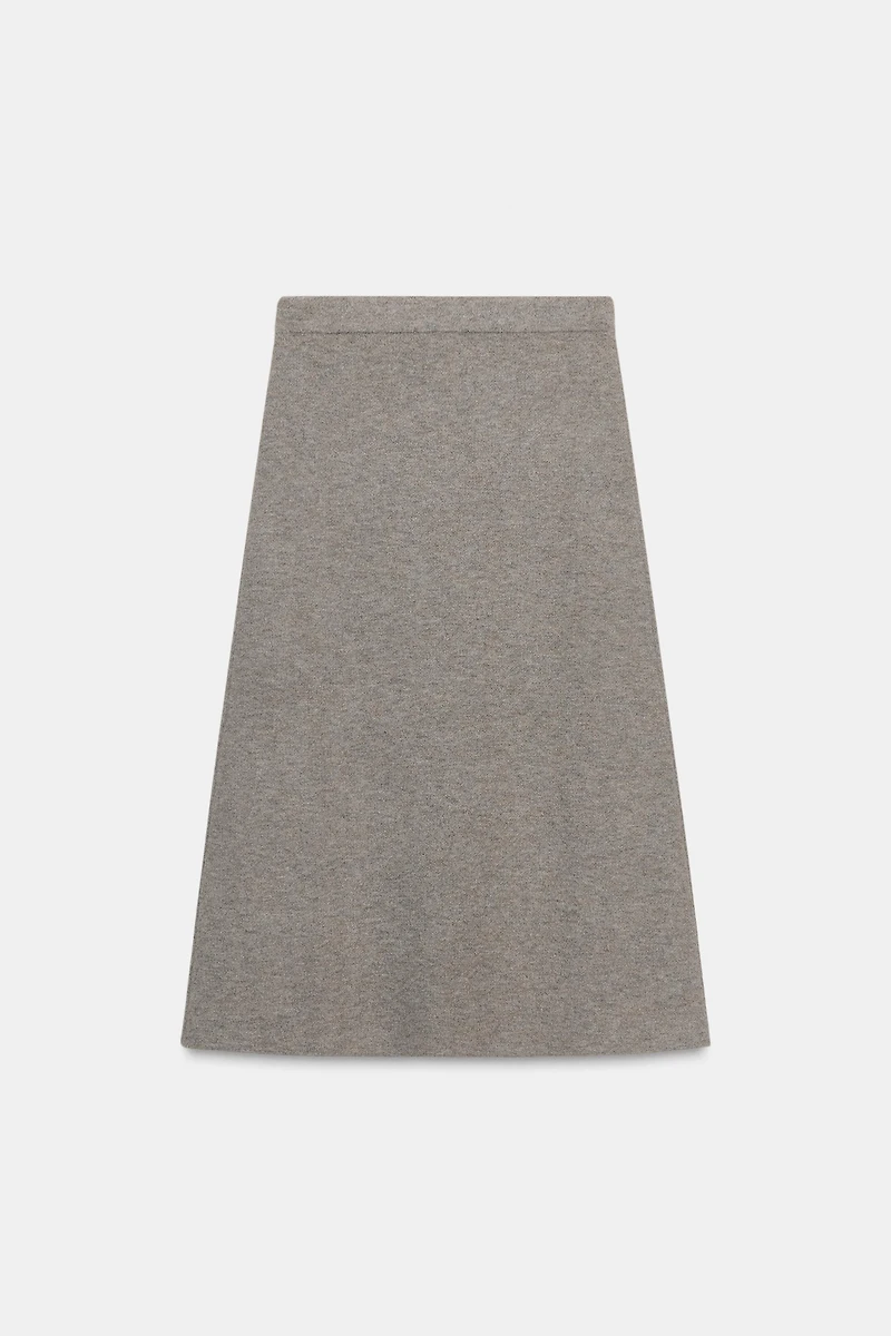 KNIT MIDI SKIRT