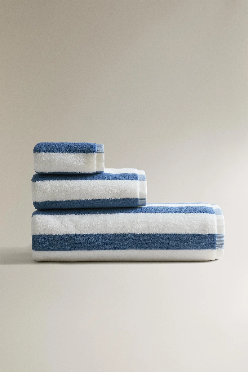 SERVIETTE DE BAIN RAYURES LARGES