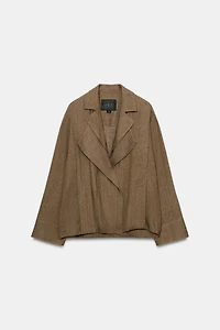 BLOUSON BOMBER LIN POCHE ZW COLLECTION
