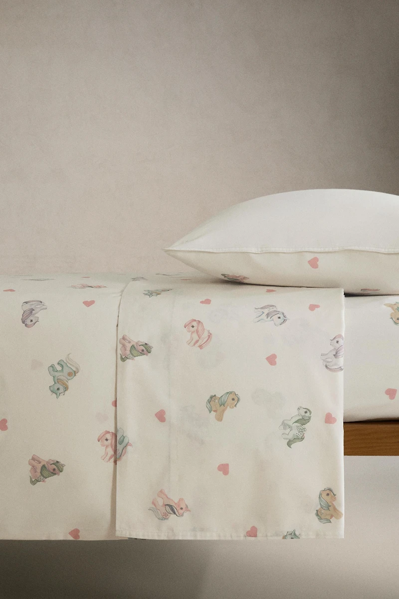 KIDS’ MY LITTLE PONY© HEARTS FITTED SHEET
