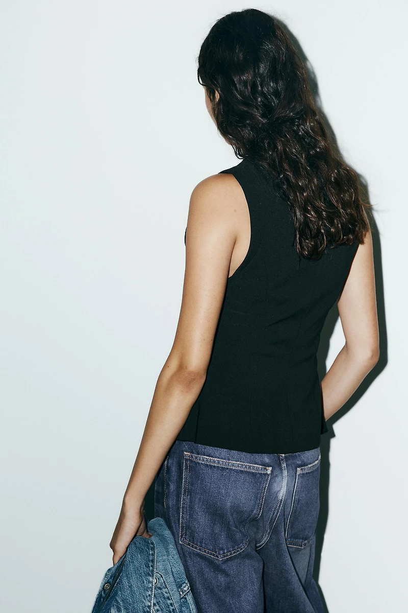 TOP CINTRÉ ZIP