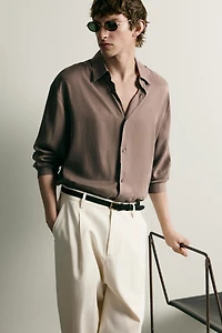 RELAXED FIT FLOWY SHIRT