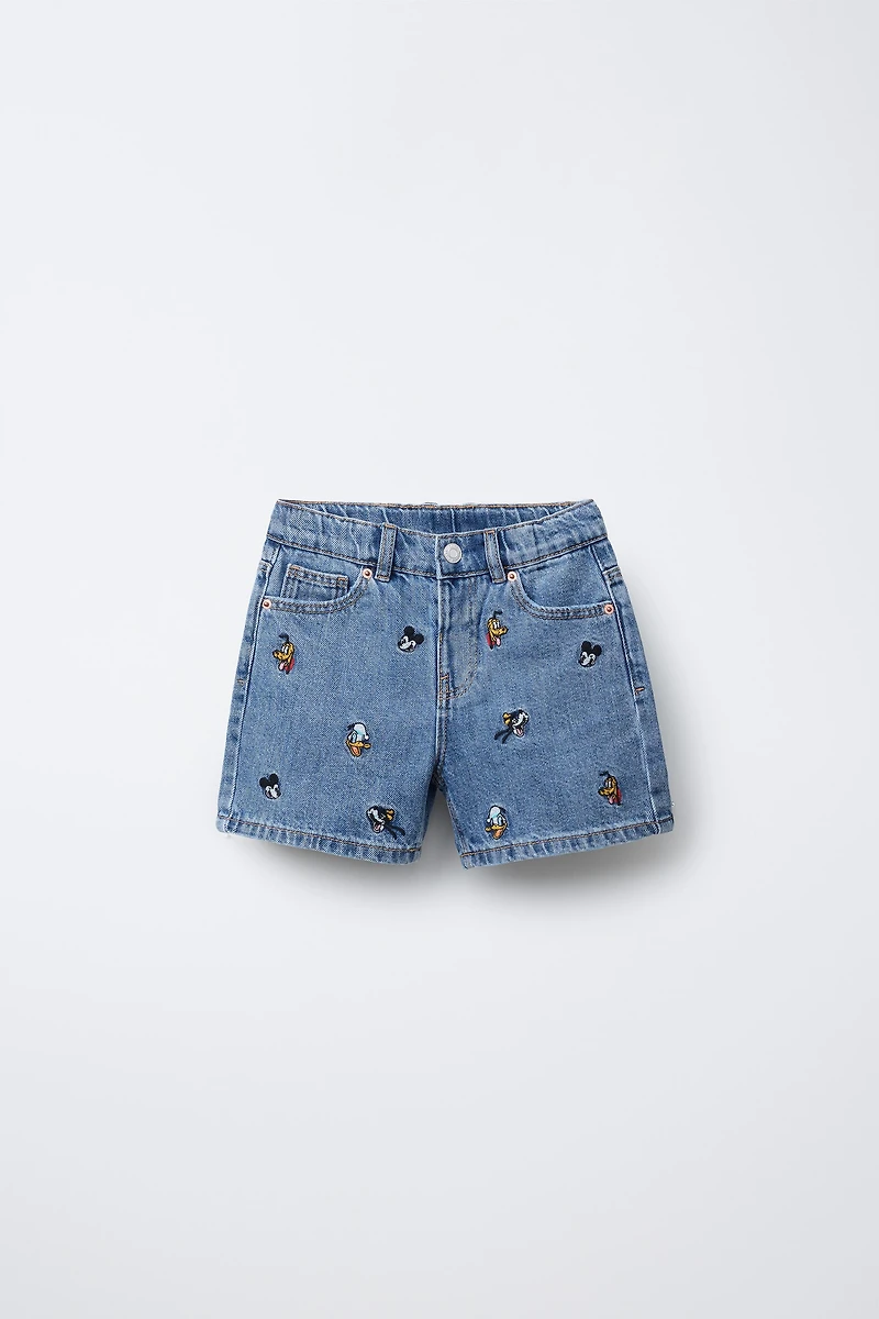 MICKEY MOUSE AND FRIENDS © DISNEY DENIM BERMUDA SHORTS