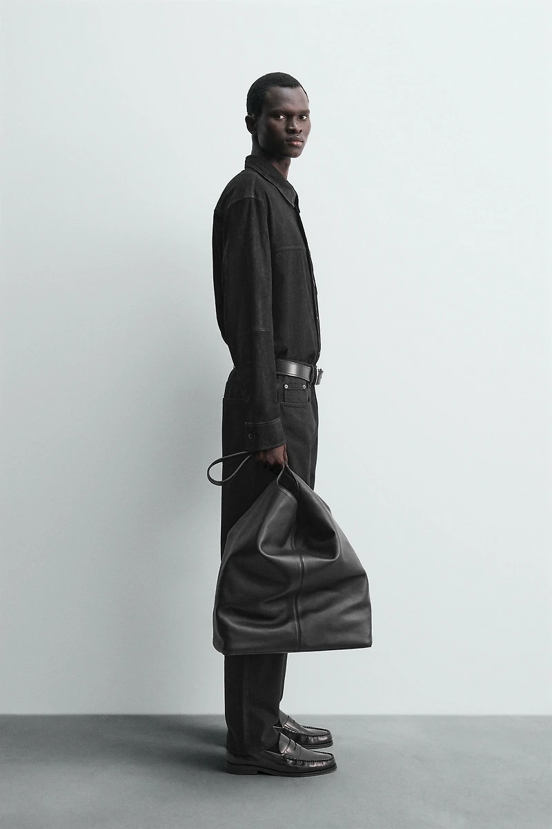 SUEDE LEATHER OVERSHIRT