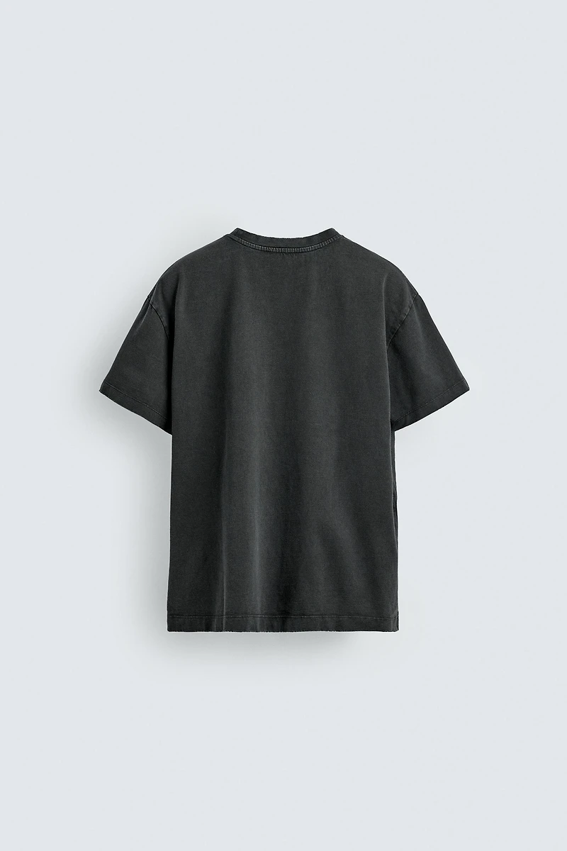 T-SHIRT COUPE BOXY LAVÉ
