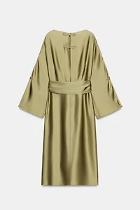 ZW COLLECTION SATIN EFFECT MIDI DRESS