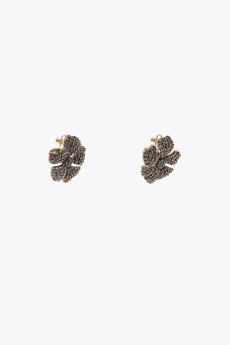 JEWEL FLOWER EARRINGS