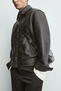 LEATHER CROSSBODY BAG