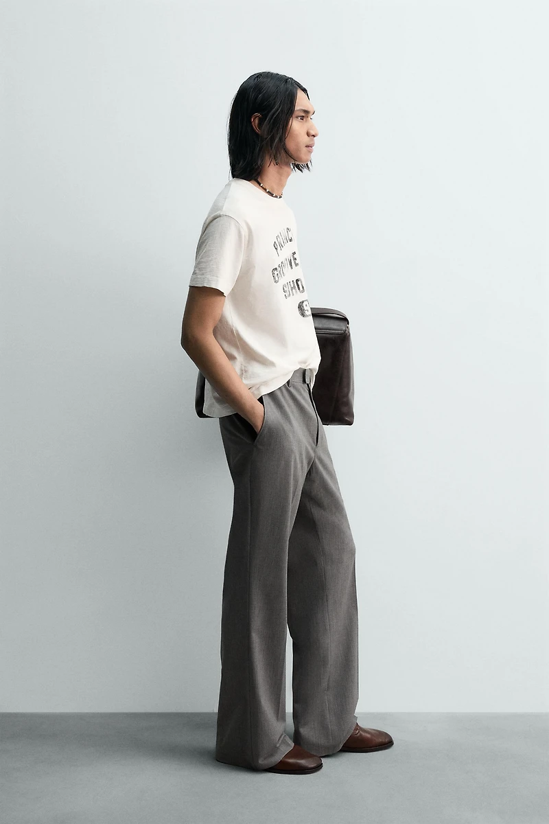 WASHED TEXT BOXY FIT T-SHIRT